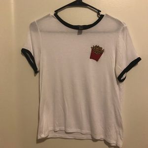 Embroidered Ringer Tee